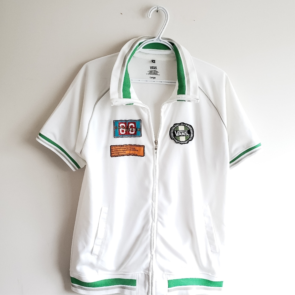 Vintage Vans Short Sleeve Zip Up Sweatshirt